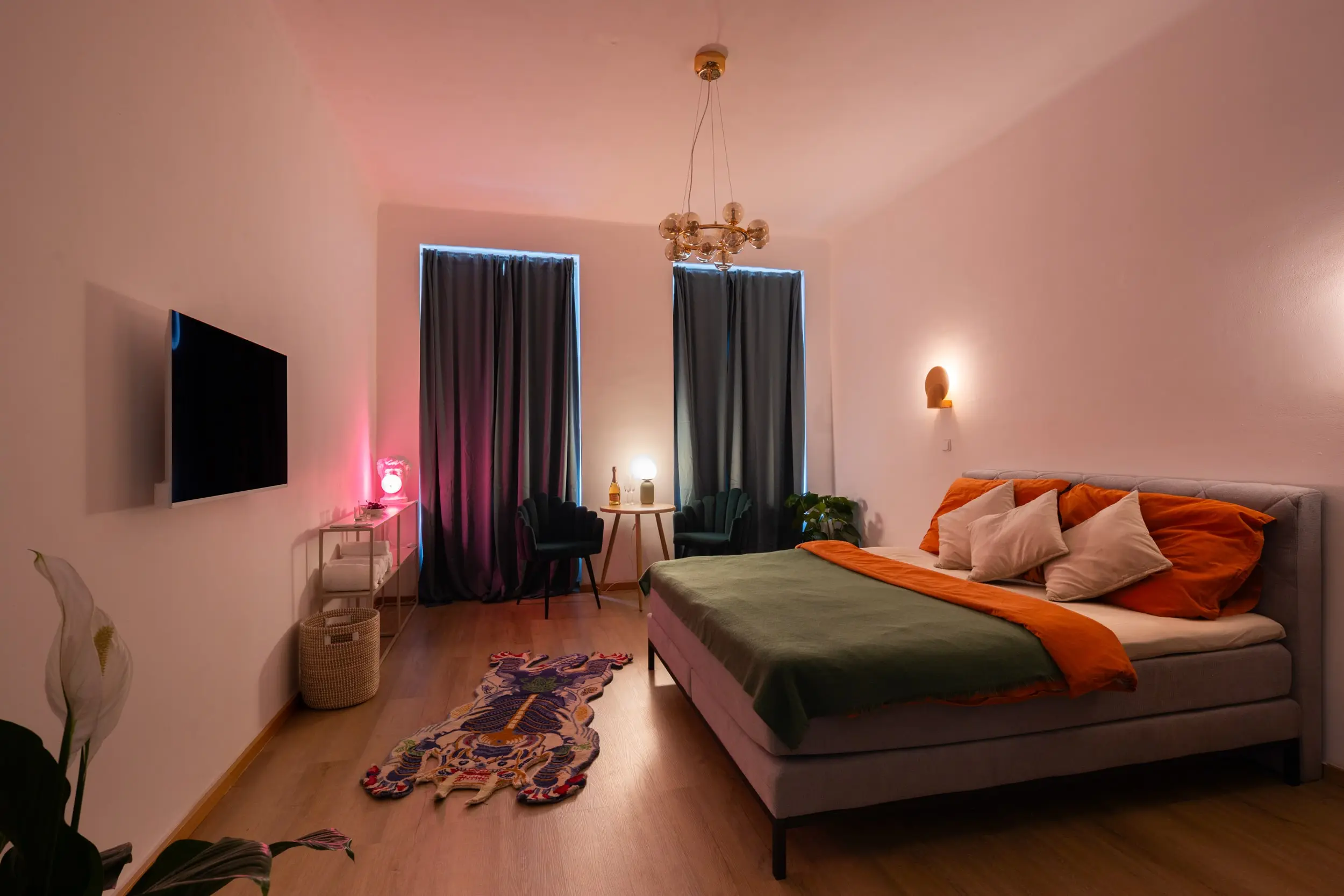 Pokoj WildRoom s atmosférou - pohled od dveří